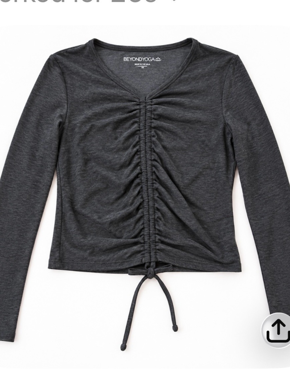Beyond Yoga Women's Charcoal Crewneck Sweater
